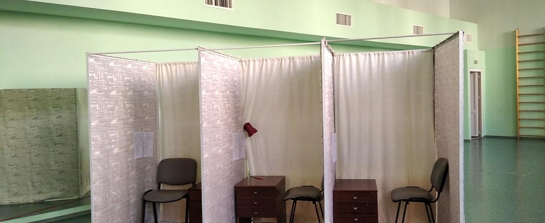 Как выглядят кабинки для голосования в городах Беларуси
