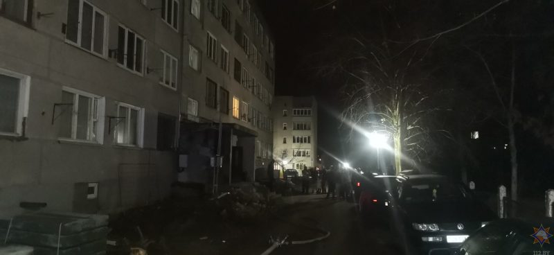 В Волковыске горело общежитие