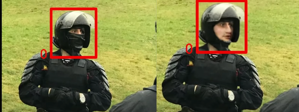 Белорусские айтишники обучили искусственный интеллект "снимать" маски с силовиков: анонимности больше нет