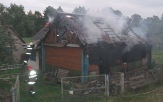Мужчина в Волковысском районе получил ожоги при тушении пожара