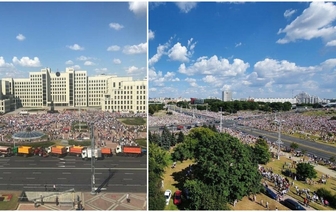 Исторический марш «За свободу» и митинг Лукашенко: протесты в Беларуси 16 августа