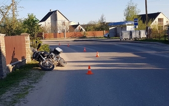 ДТП с участием мотоциклиста в поселке Южном в Волковыске