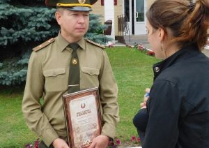 Заместитель Министра по ЧС вручил награды волковысским спасателям