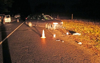 В Волковысском районе машина сбила пьяного пешехода. Парень в реанимации (обновлено, ФОТО)