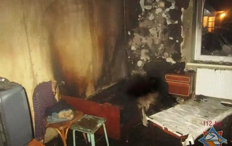 В Волковыске на пожаре погибла женщина (ОБНОВЛЕНО, ФОТО)