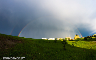 Фото дня: Двойная радуга над Волковыском