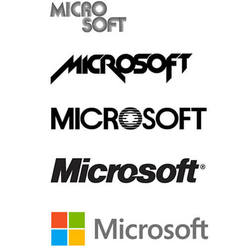 известные логотипы, microsoft
